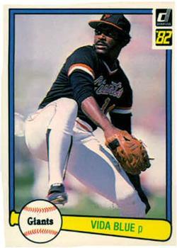#222 Vida Blue - San Francisco Giants - 1982 Donruss Baseball