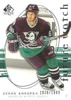 #222 Zenon Konopka - Anaheim Mighty Ducks - 2005-06 SP Authentic Hockey
