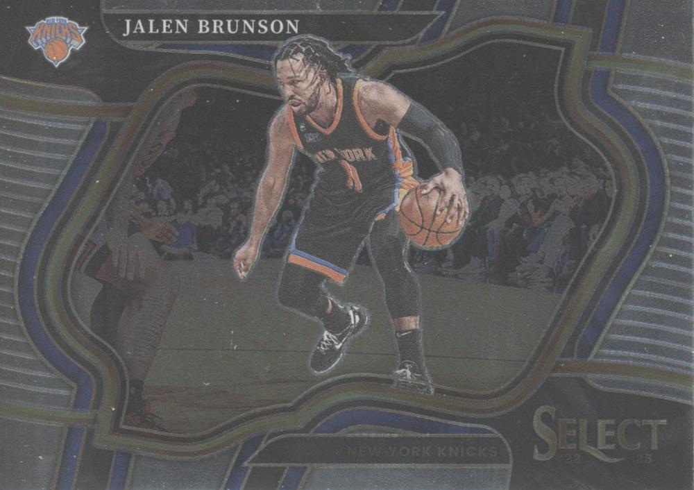 #222 Jalen Brunson - New York Knicks - 2022-23 Panini Select Basketball