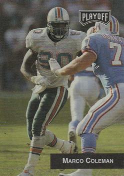 #222 Marco Coleman - Miami Dolphins - 1993 Playoff Football