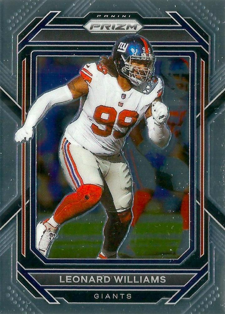 #222 Leonard Williams - New York Giants - 2022 Panini Prizm Football