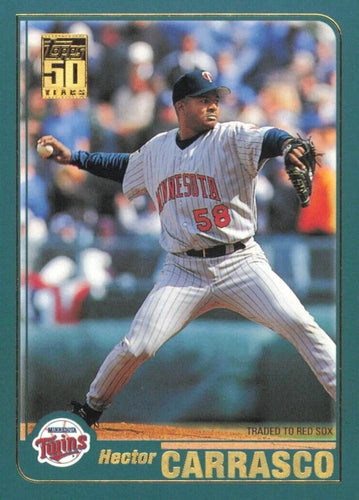 #222 Hector Carrasco - Minnesota Twins - 2001 Topps Baseball