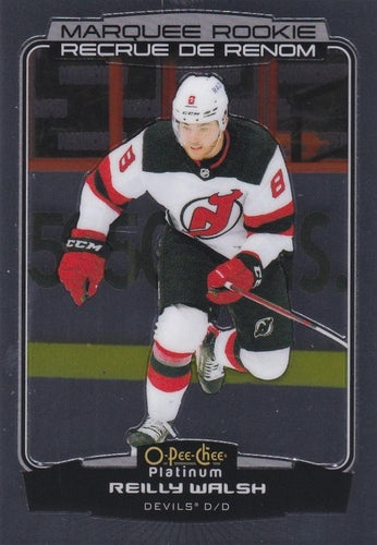 #223 Reilly Walsh - New Jersey Devils - 2022-23 O-Pee-Chee Platinum Hockey