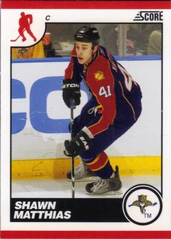 #223 Shawn Matthias - Florida Panthers - 2010-11 Score Hockey