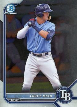 #BCP-223 Curtis Mead - Tampa Bay Rays - 2022 Bowman - Chrome Prospects Baseball