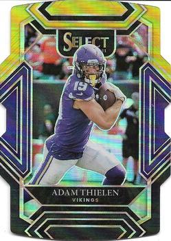 #223 Adam Thielen - Minnesota Vikings - 2021 Panini Select - Black and Gold Prizm Die Cut Football