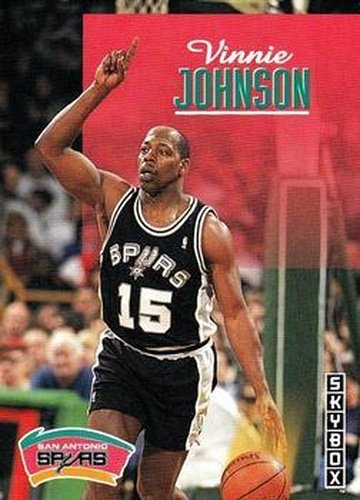 #223 Vinnie Johnson - San Antonio Spurs - 1992-93 SkyBox Basketball