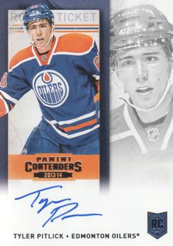 #223 Tyler Pitlick - Edmonton Oilers - 2013-14 Panini Contenders Hockey