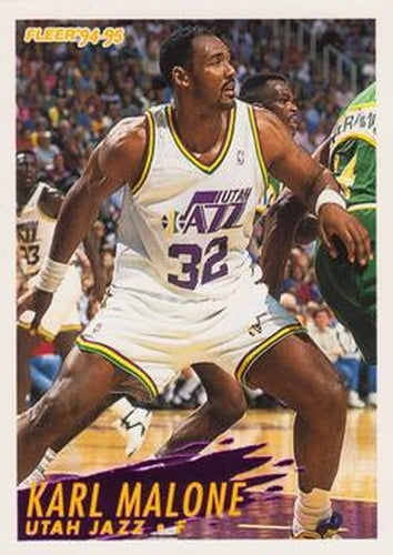#224 Karl Malone - Utah Jazz - 1994-95 Fleer Basketball