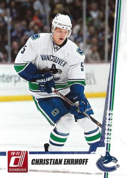 #224 Christian Ehrhoff - Vancouver Canucks - 2010-11 Donruss Hockey
