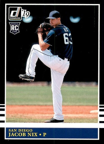 #224 Jacob Nix - San Diego Padres - 2019 Donruss Baseball