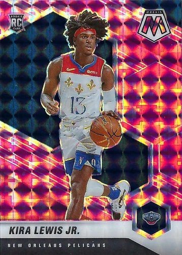 #224 Kira Lewis Jr. - New Orleans Pelicans - 2020-21 Panini Mosaic - Mosaic Camo Pink Basketball