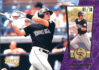 #224 Larry Walker - Colorado Rockies - 1995 Select Baseball