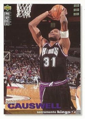 #224 Duane Causwell - Sacramento Kings - 1995-96 Collector's Choice Basketball