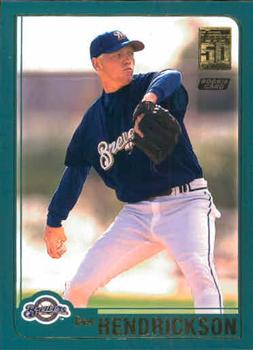 #T224 Ben Hendrickson - Milwaukee Brewers - 2001 Topps Traded & Rookies Baseball