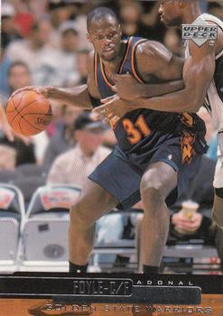 #224 Adonal Foyle - Golden State Warriors - 1999-00 Upper Deck Basketball