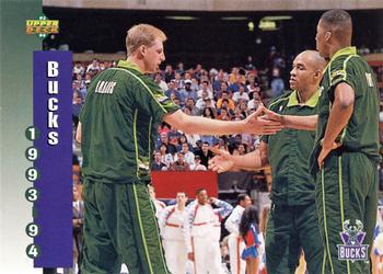 #224 Milwaukee Bucks - Milwaukee Bucks - 1993-94 Upper Deck Basketball
