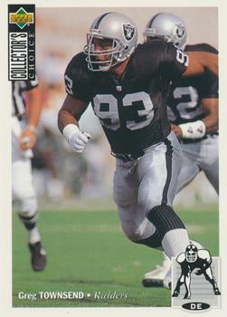 #224 Greg Townsend - Los Angeles Raiders - 1994 Collector's Choice Football