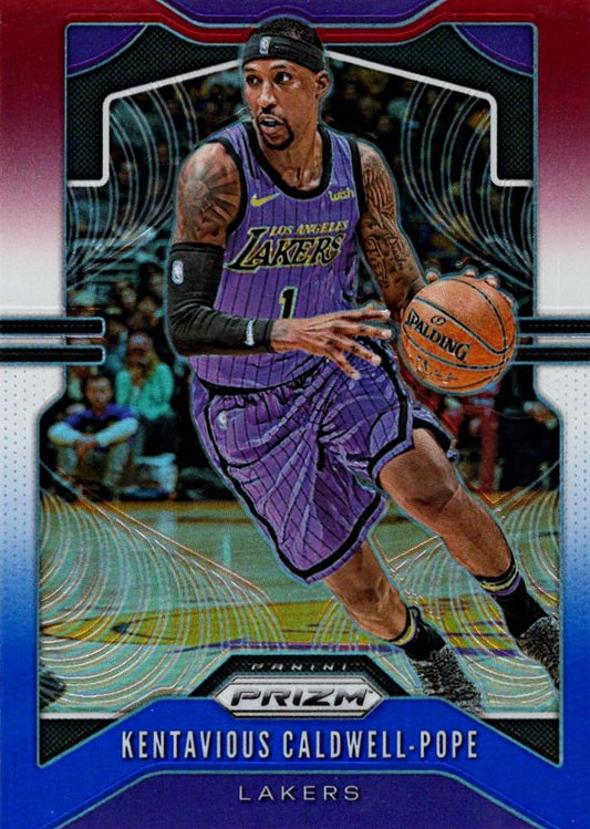 #224 Kentavious Caldwell-Pope - Los Angeles Lakers - 2019-20 Panini Prizm - Prizms Red White and Blue Basketball