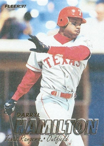 #224 Darryl Hamilton - Texas Rangers - 1997 Fleer Baseball