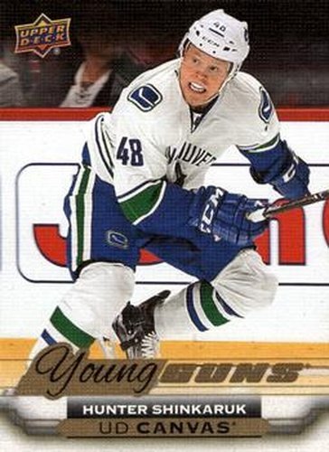 #C224 Hunter Shinkaruk - Vancouver Canucks - 2015-16 Upper Deck - UD Canvas Hockey