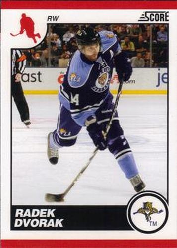 #225 Radek Dvorak - Florida Panthers - 2010-11 Score Hockey