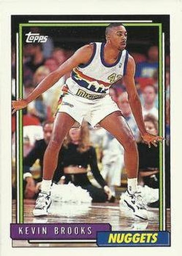 #225 Kevin Brooks - Denver Nuggets - 1992-93 Topps Basketball