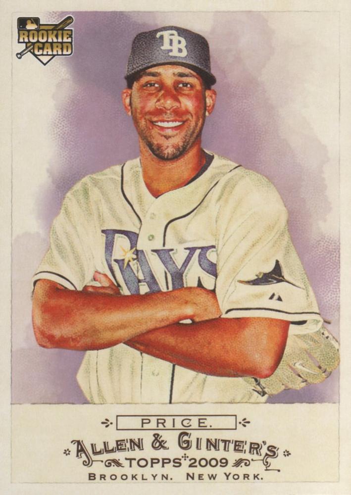 #225 David Price - Tampa Bay Rays - 2009 Topps Allen & Ginter Baseball