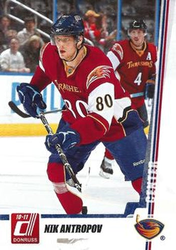 #225 Nik Antropov - Atlanta Thrashers - 2010-11 Donruss Hockey