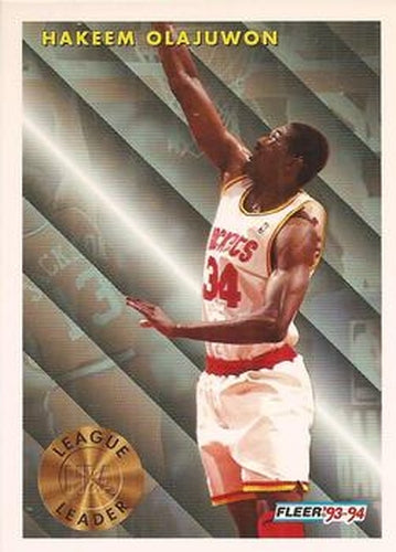#225 Hakeem Olajuwon - Houston Rockets - 1993-94 Fleer Basketball