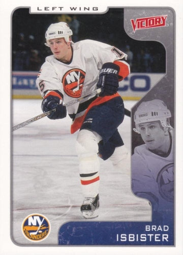 #225 Brad Isbister - New York Islanders - 2001-02 Upper Deck Victory Hockey