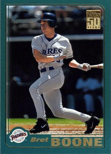 #225 Bret Boone - San Diego Padres - 2001 Topps Baseball