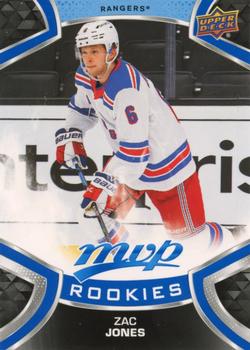 #225 Zac Jones - New York Rangers - 2021-22 Upper Deck MVP - Blue Hockey