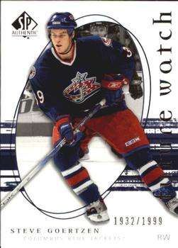 #225 Steve Goertzen - Columbus Blue Jackets - 2005-06 SP Authentic Hockey