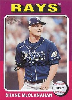 #225 Shane McClanahan - Tampa Bay Rays - 2024 Topps Heritage Baseball