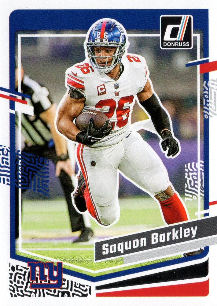 #225a Saquon Barkley - New York Giants - 2023 Donruss Football