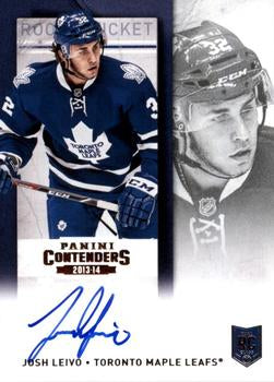 #225 Josh Leivo - Toronto Maple Leafs - 2013-14 Panini Contenders Hockey