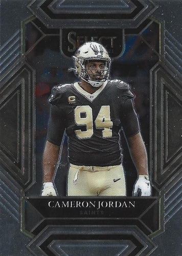 #225 Cameron Jordan - New Orleans Saints - 2021 Panini Select Football