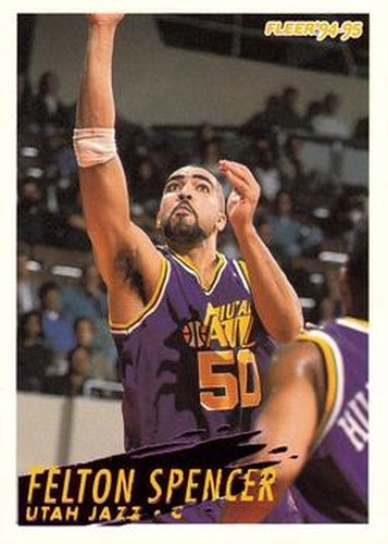 #226 Felton Spencer - Utah Jazz - 1994-95 Fleer Basketball
