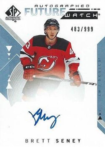 #226 Brett Seney - New Jersey Devils - 2018-19 SP Authentic Hockey