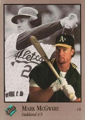 #226 Mark McGwire - Oakland Athletics - 1992 Studio Baseball