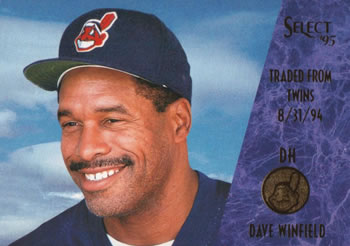 #226 Dave Winfield - Cleveland Indians - 1995 Select Baseball