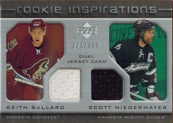 #226 Keith Ballard / Scott Niedermayer - Phoenix Coyotes / Anaheim Mighty Ducks - 2005-06 Upper Deck Rookie Update Hockey