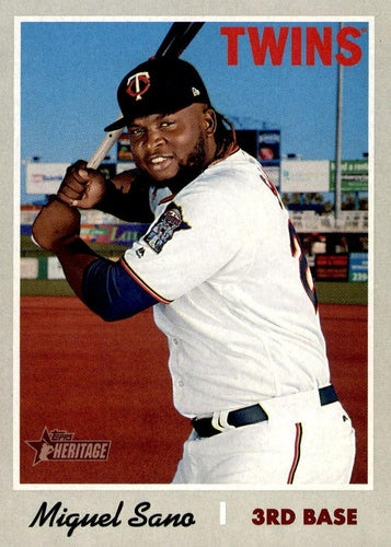 #226 Miguel Sano - Minnesota Twins - 2019 Topps Heritage Baseball