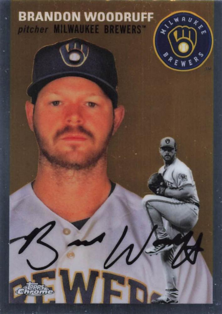 #227 Brandon Woodruff - Milwaukee Brewers - 2023 Topps Chrome Platinum Anniversary Baseball
