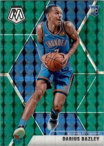 #227 Darius Bazley - Oklahoma City Thunder - 2019-20 Panini Mosaic - Green Prizm Basketball