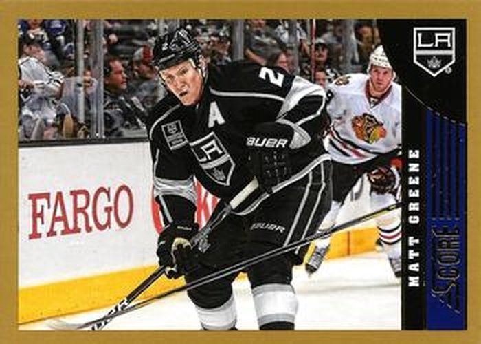 #227 Matt Greene - Los Angeles Kings - 2013-14 Score - Gold Hockey