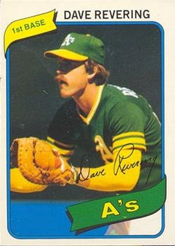 #227 Dave Revering - Oakland Athletics - 1980 O-Pee-Chee Baseball