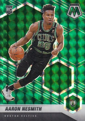 #227 Aaron Nesmith - Boston Celtics - 2020-21 Panini Mosaic - Mosaic Green Basketball