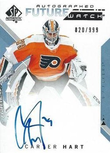 #227 Carter Hart - Philadelphia Flyers - 2018-19 SP Authentic Hockey